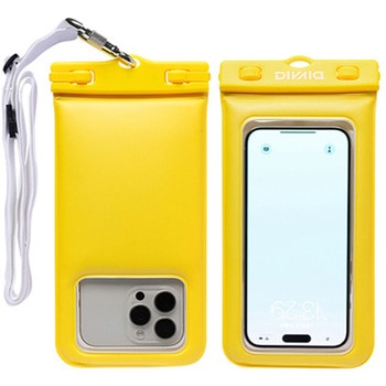 [各種スマートフォン対応]DIVAID フローティング防水ケース ワイドサイズ ショルダーストラップ DIVAID