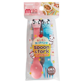 るんるんカップパンダ スプーン&フォークセット - トルネ