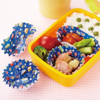 抗菌お弁当カップ のりもの 丸 小判セット トルネ