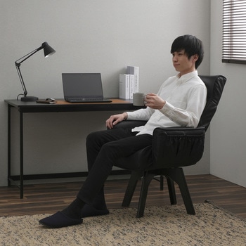 回転チェア レザー調 アイリスオーヤマ