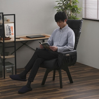 回転チェア レザー調 ハイバック アイリスオーヤマ