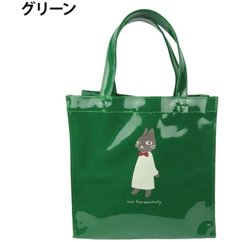 エナメル縦型手提げ nekoningen
