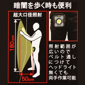 ハイブリット式投光器 2600LM GLANZ