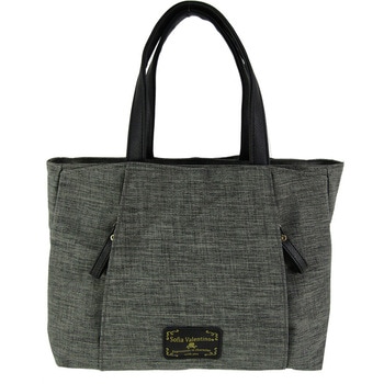 縦ファスナーポケット付横型手提げ Sofia Valentino