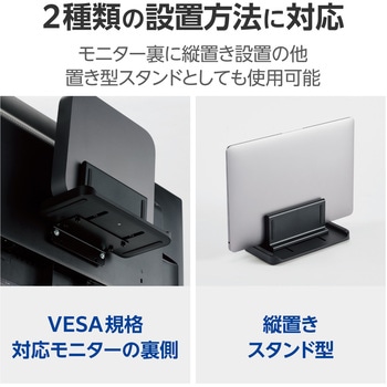 VESAマウント ホルダー モニター裏収納 耐荷重3kg 【CPU HDD Mac mini ミニPCなど奥行き～7cm機器設置可能】 エレコム