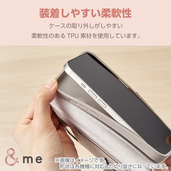 Google Pixel 8a ケース レザー 手帳型 マグネット フラップ 衝撃吸収 フィンガーストラップ付 ミラー付&me エレコム