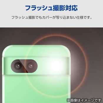 Google Pixel 8a レンズカバー カメラ保護 ガラスフィルム 高透明 強化ガラス 指紋防止 飛散防止 気泡防止 エレコム