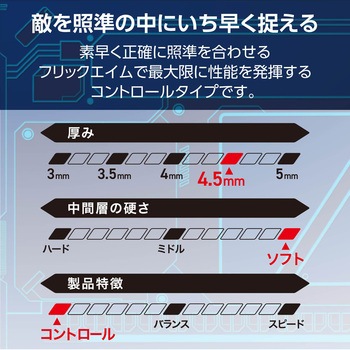 ゲーミングマウスパッド 大型 460×420×4.5mm コントロールタイプ クロス ソフトラバー V custom エレコム