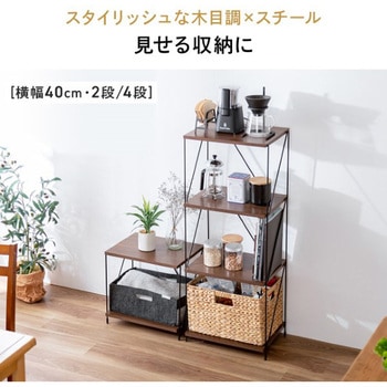 シェルフ_2段_ワイヤー サンワダイレクト