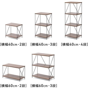 シェルフ_2段_ワイヤー サンワダイレクト