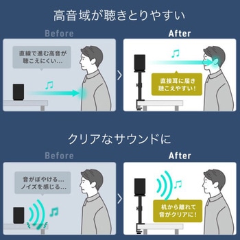 スタンド_スピーカー用_クランプ式 サンワダイレクト