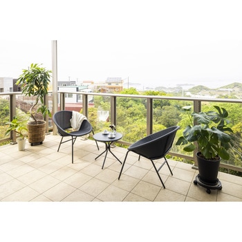 MPF-03SCG Enza テラステーブル&チェアー3点セット 1セット