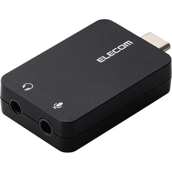 USB Type-C オーディオ変換アダプタ 直差し 【ノートPC タブレット ゲーム機 などTypeC機器対応】 エレコム