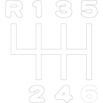 切リ文字シフトパターンステッカー R135-6 ビックサム/Fコント JET INOUE(ジェットイノウエ)