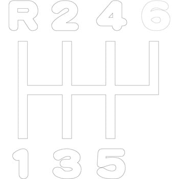 切リ文字シフトパターンステッカー R246-5 キャンター/フォワート JET INOUE(ジェットイノウエ)