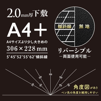 ライティングマット下敷 レタリングA4+PRO 共栄プラスチック