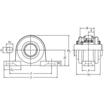 ステンレスシリーズベアリングユニット ピロー形ユニット F-FS-UCPM2形 NTN(エヌティーエヌ)