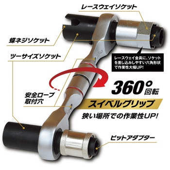 11機能スイベルグリップレンチ ショートタイプ MUSTTOOL