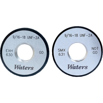 ユニファイねじ用リングゲージ(UNF)細目 WATERS