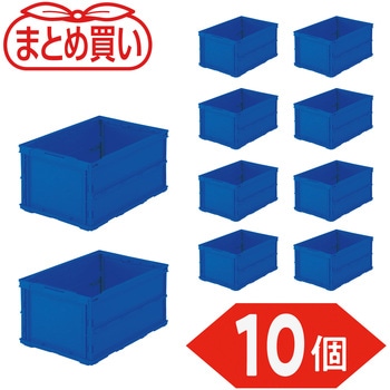 薄型折りたたみコンテナ フタなし TRUSCO