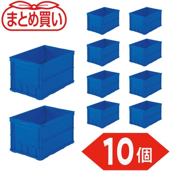 薄型折りたたみコンテナ フタなし TRUSCO