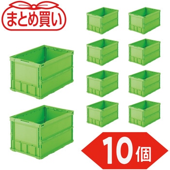 薄型折りたたみコンテナ フタなし TRUSCO