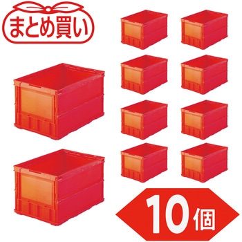 薄型折りたたみコンテナ フタなし TRUSCO