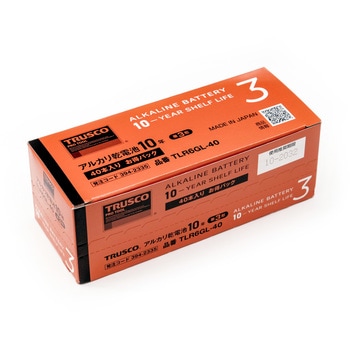 アルカリ乾電池10年 お買得パック 単3形 TRUSCO