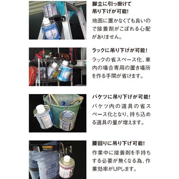 塩ビ管接着剤用ホルダー 脚掛 新潟精機(SK)