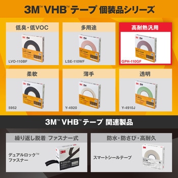業務用超強力両面テープ VHB GPH-110GF 高耐熱・汎用タイプ 3M(スリーエム)