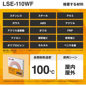 業務用超強力両面テープ VHB LSE-110WF 多用途タイプ 3M(スリーエム)