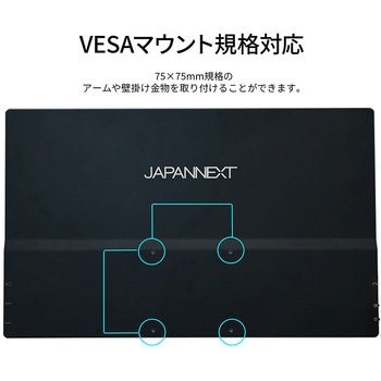 ゲーミング液晶ディスプレイ 14型/1920×1080/miniHDMI×1、USB-C×2/ブラック/スピーカー有/2年保証 JAPANNEXT