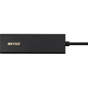 Giga対応 USB-C接続 LANアダプター ハブ付 ブラック BUFFALO(バッファロー)