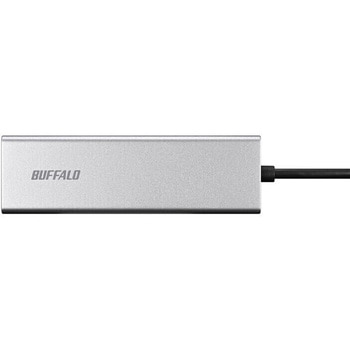 Giga対応 USB-C接続 LANアダプター ハブ付 シルバー BUFFALO(バッファロー)