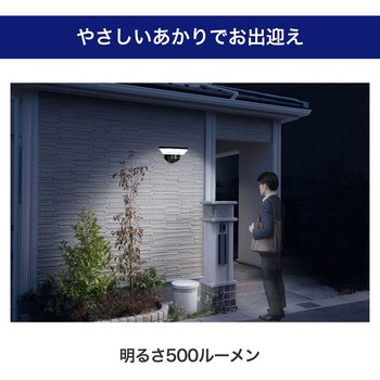 ホームマークライト カーブタイプ 2WAY仕様(電源直結式・コード式) 赤外線受動式  調色可能 リモコン付 ELPA