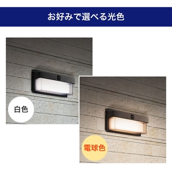 二重構造ウォールライト 大型 玄関 ソーラー発電 広範囲照射タイプ 調色可能 屋外 防水仕様(IP65) 明暗人感センサー ELPA