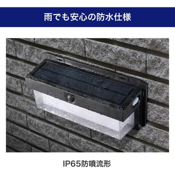 二重構造ウォールライト 大型 玄関 ソーラー発電 広範囲照射タイプ 調色可能 屋外 防水仕様(IP65) 明暗人感センサー ELPA