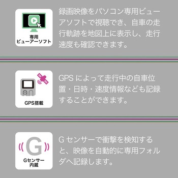 3Vision 前中後3カメラ同時録画 ドライブレコーダー NHTechnology(NHテクノロジー)