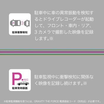 3Vision 前中後3カメラ同時録画 ドライブレコーダー NHTechnology(NHテクノロジー)