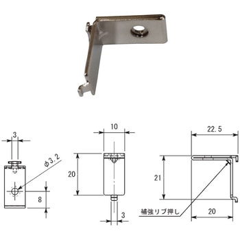 面付棚柱用ダボ HOJO