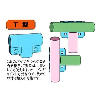 パイプジョイント金具 T型 HOJO