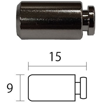 面付棚柱用ダボ 1個 川喜金物(SOWA) 【通販モノタロウ】