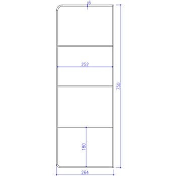 壁面取付棚受金具 トップ(エイト)