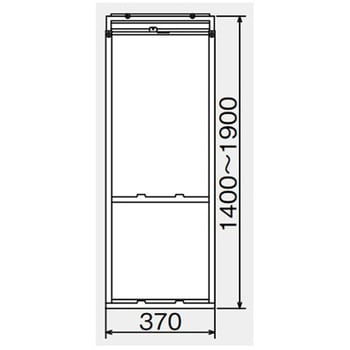 WT-9 テラス窓用エアコン取付枠 WT-9 (取付可能窓寸法：高さ140～190cm) 1台 コロナ 【通販モノタロウ】