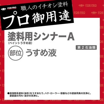 FORPRO塗料用シンナーA ニッペホームプロダクツ