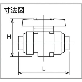 ”塩ビ製21α型ボールバルブ” ソケットタイプ アサヒAV
