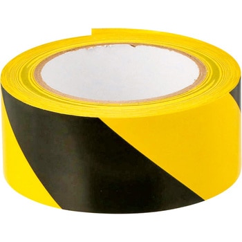 日本緑十字社 ガードテープ(ラインテープ) 黄/黒(トラ柄) 75mm幅×20m