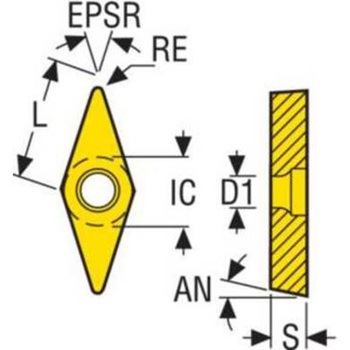 旋削 ISOポジインサート VBMT1604 セコ・ツールズ・ジャパン