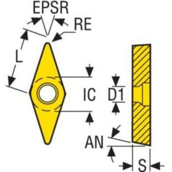旋削 ISOポジインサート VBMT1604 セコ・ツールズ・ジャパン
