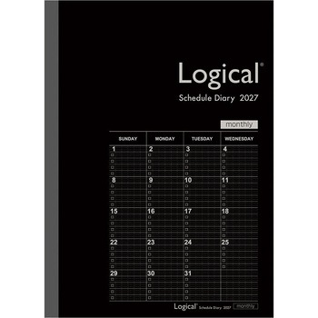 ロジカルダイアリー2027月間ノートタイプ ナカバヤシ